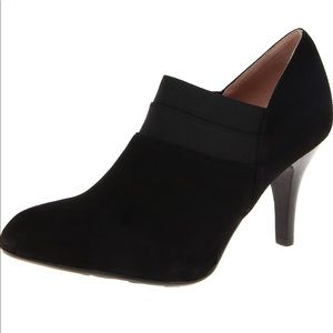 Taryn Rose black suede booties